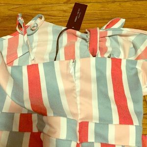 Couture. NWT Candy stripe jumpsuit